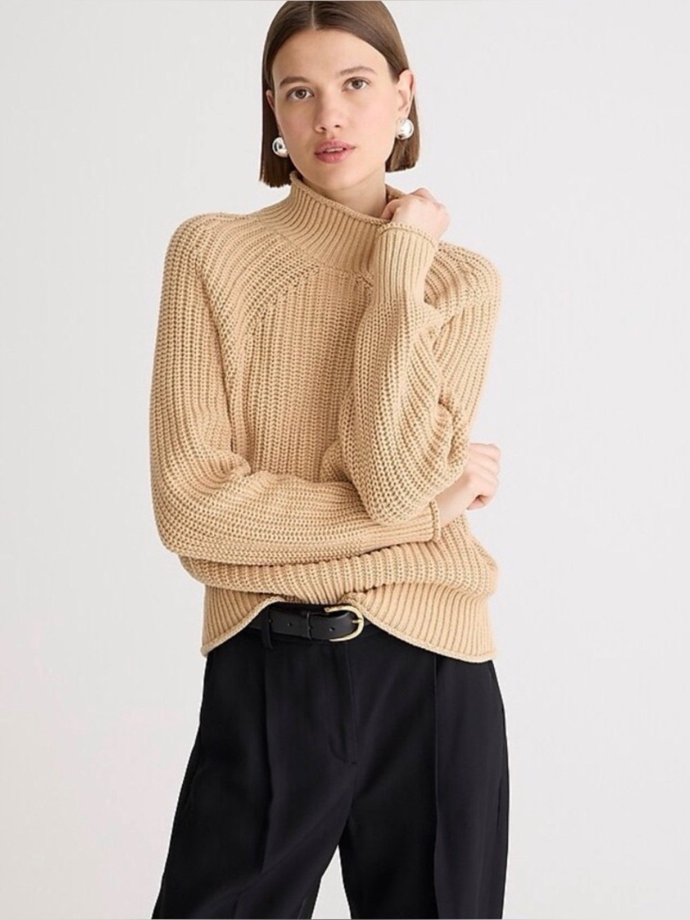 JCrew 1988 Roll Neck 100% Cotton Sweater